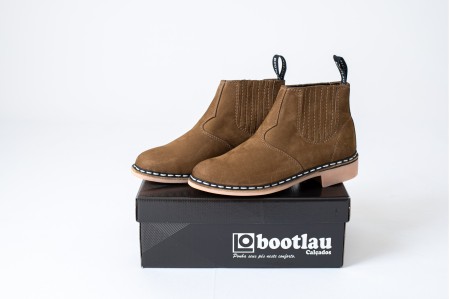 Bota Artesanal Vira Francesa - Cor Oliva